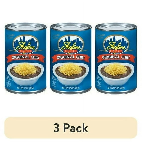 (3 pack) Skyline Chili Original Chili 15 oz Can