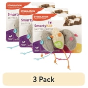 3 pack SmartyKat Skitter Critters Mice Catnip Cat Toys, 3 Count
