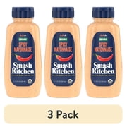 (3 pack) Smash Kitchen Organic Spicy Mayonnaise, 11.25 fl oz Bottle