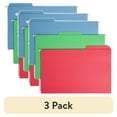 thumbnail image 1 of (3 pack) Smead FasTab Hanging File Folders, Legal Size, 1/3-Cut Built-in Tab, Assorted, 18 per Box (64153), 1 of 6