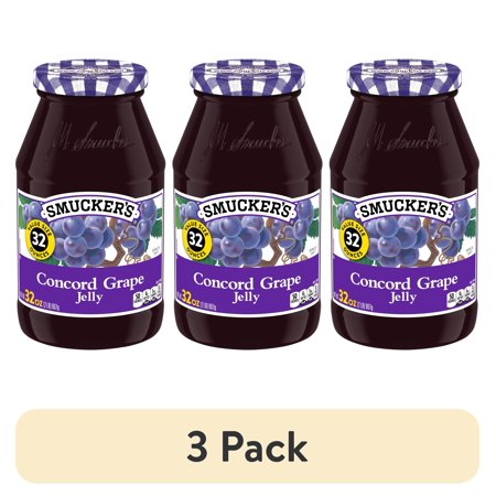 (3 pack) Smucker's Concord Grape Jelly, 32 oz