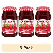 (3 pack) Smucker’s Strawberry Preserves, 18 oz Jar