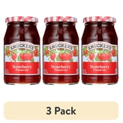 (3 pack) Smucker's Strawberry Preserves, 18-Ounce