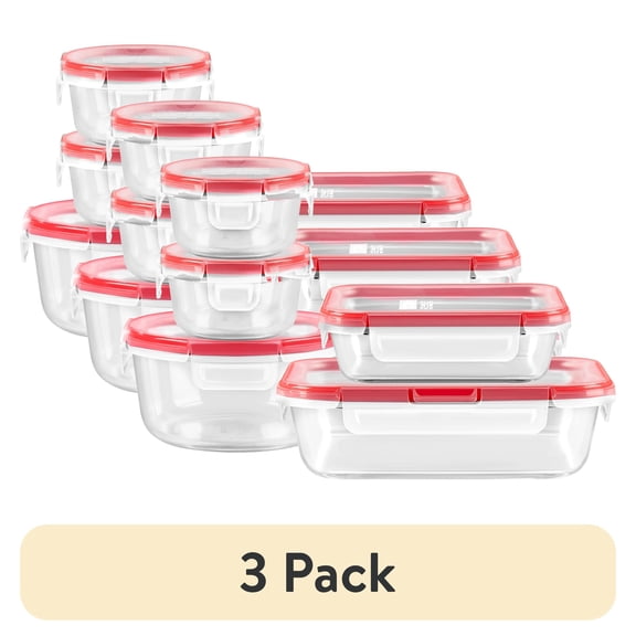 (3 pack) (3 pack) Pyrex® Freshlock 10-pc Glass Storage Set