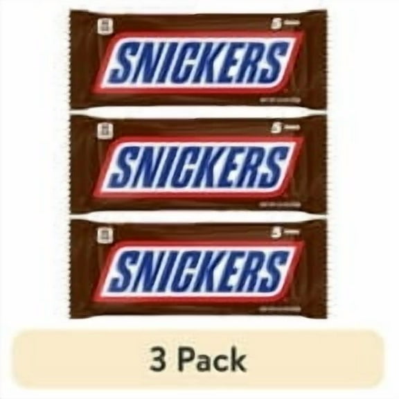 (3 pack) Snickers Fun Size Chocolate Candy Bars - 2.6 oz (5 pack)