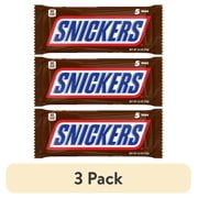 (3 pack) Snickers Fun Size Chocolate Candy Bars - 2.6 oz (5 pack)