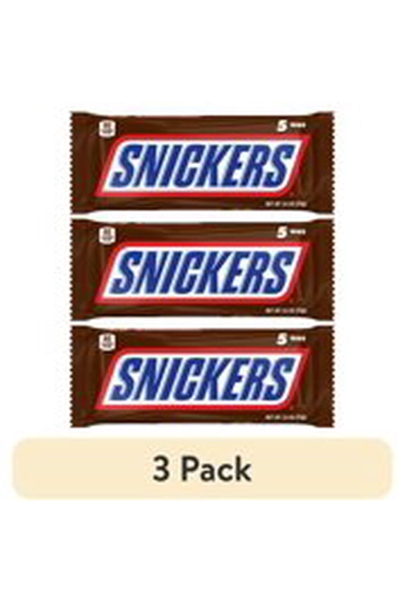 (3 pack) Snickers Fun Size Chocolate Candy Bars - 2.6 oz (5 pack)