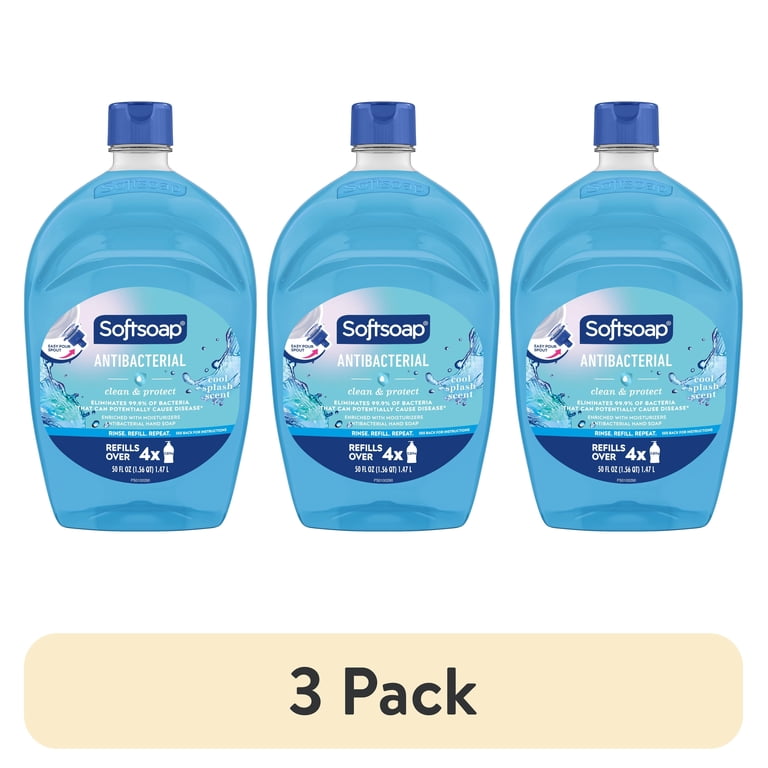 3 pack) Softsoap Antibacterial Clean and Protect Liquid Hand Soap