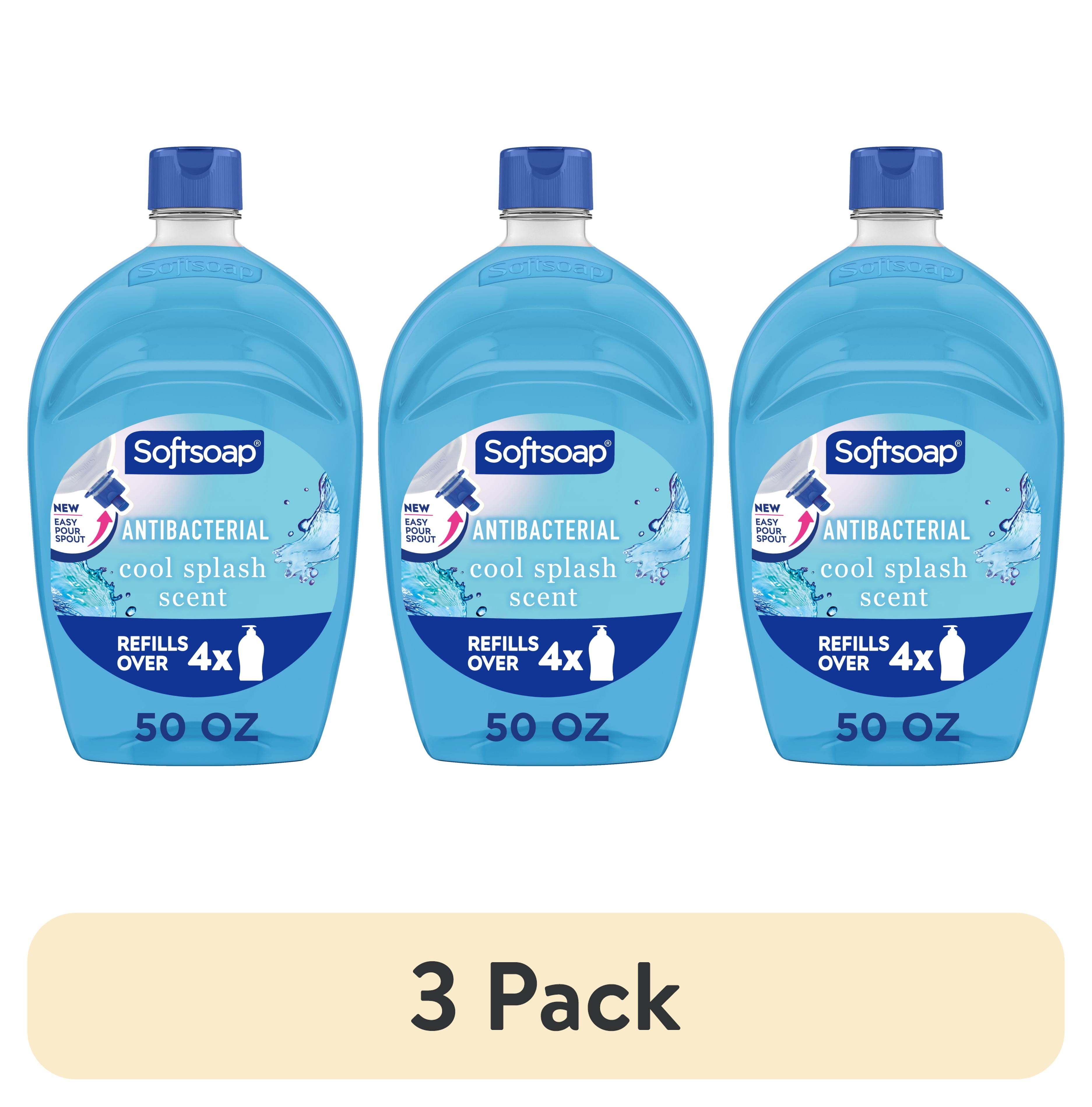 (3 pack) Softsoap Antibacterial Clean and Protect Liquid Hand Soap, Cool Splash Scent, 50 oz