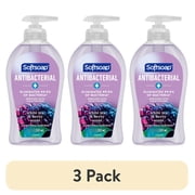 (3 pack) Softsoap Antibacterial Liquid Hand Soap, White Tea and Berry, 11.25 Fluid Ounce Bottle