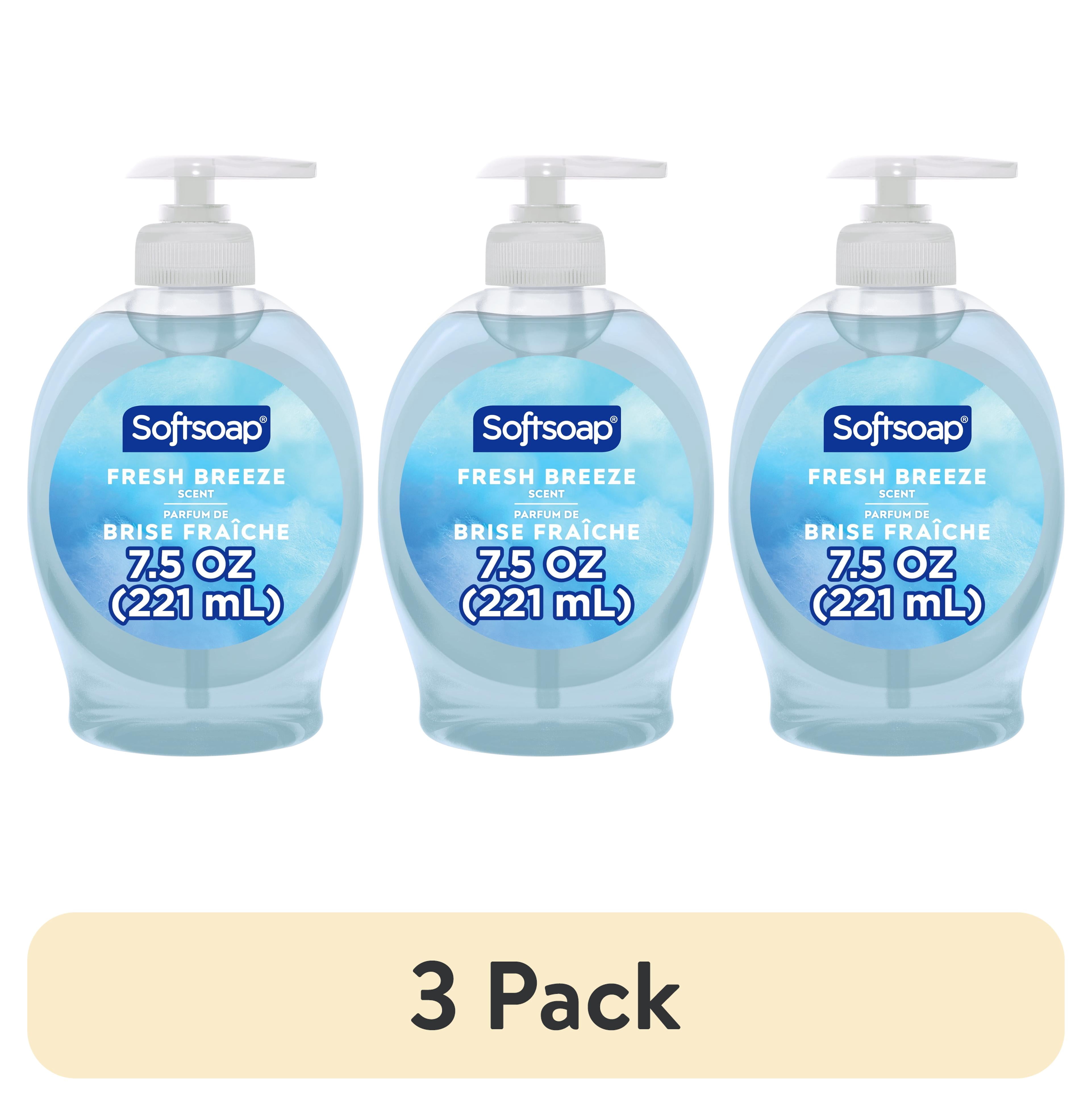 (3 pack) Softsoap Liquid Hand Soap, Kitchen and Bathroom Hand Soap, Fresh Breeze, 7.5 Fluid Ounce