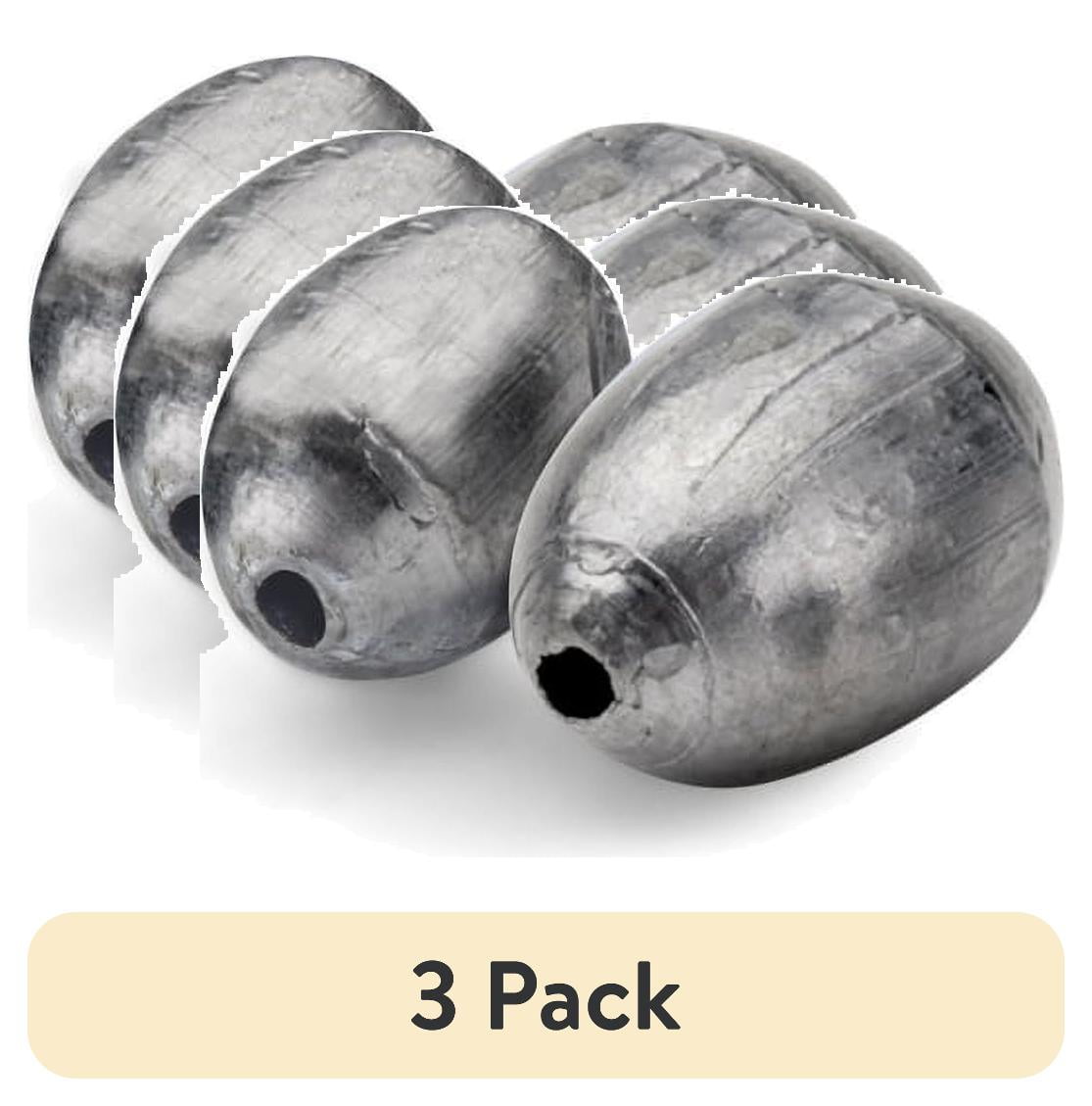 (3 pack) South Bend Egg Sinker Fishing Weights, 3/4 oz., 4-pack