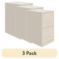 thumbnail image 1 of (3 pack) Space Solutions 18" Deep 2 Drawer Letter Width Vertical File Cabinet, Stone, 1 of 15