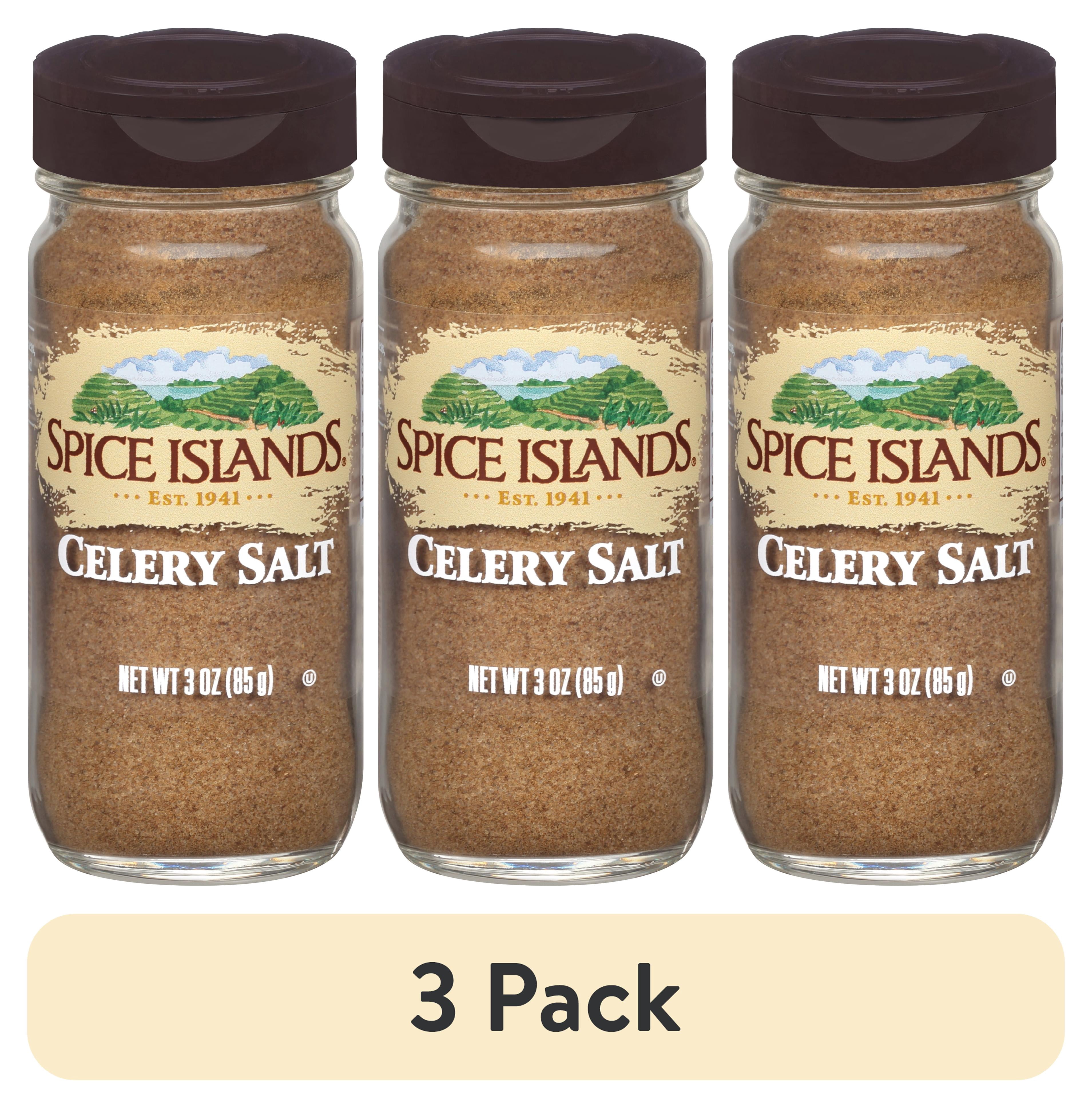 (3 pack) Spice Islands Celery Salt, 3 oz