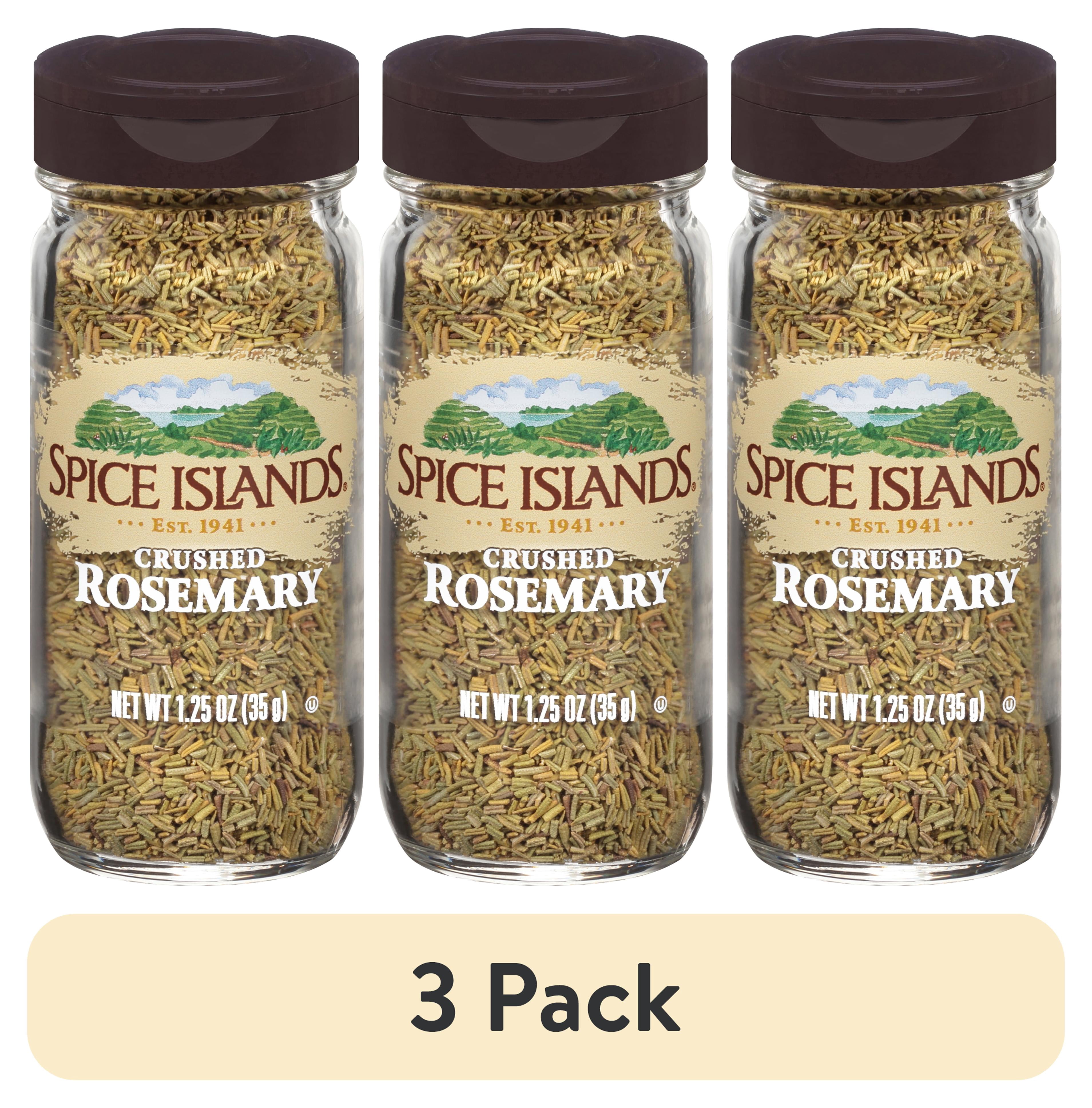 (3 pack) Spice Islands Crushed Rosemary, Kosher, 1.25 oz
