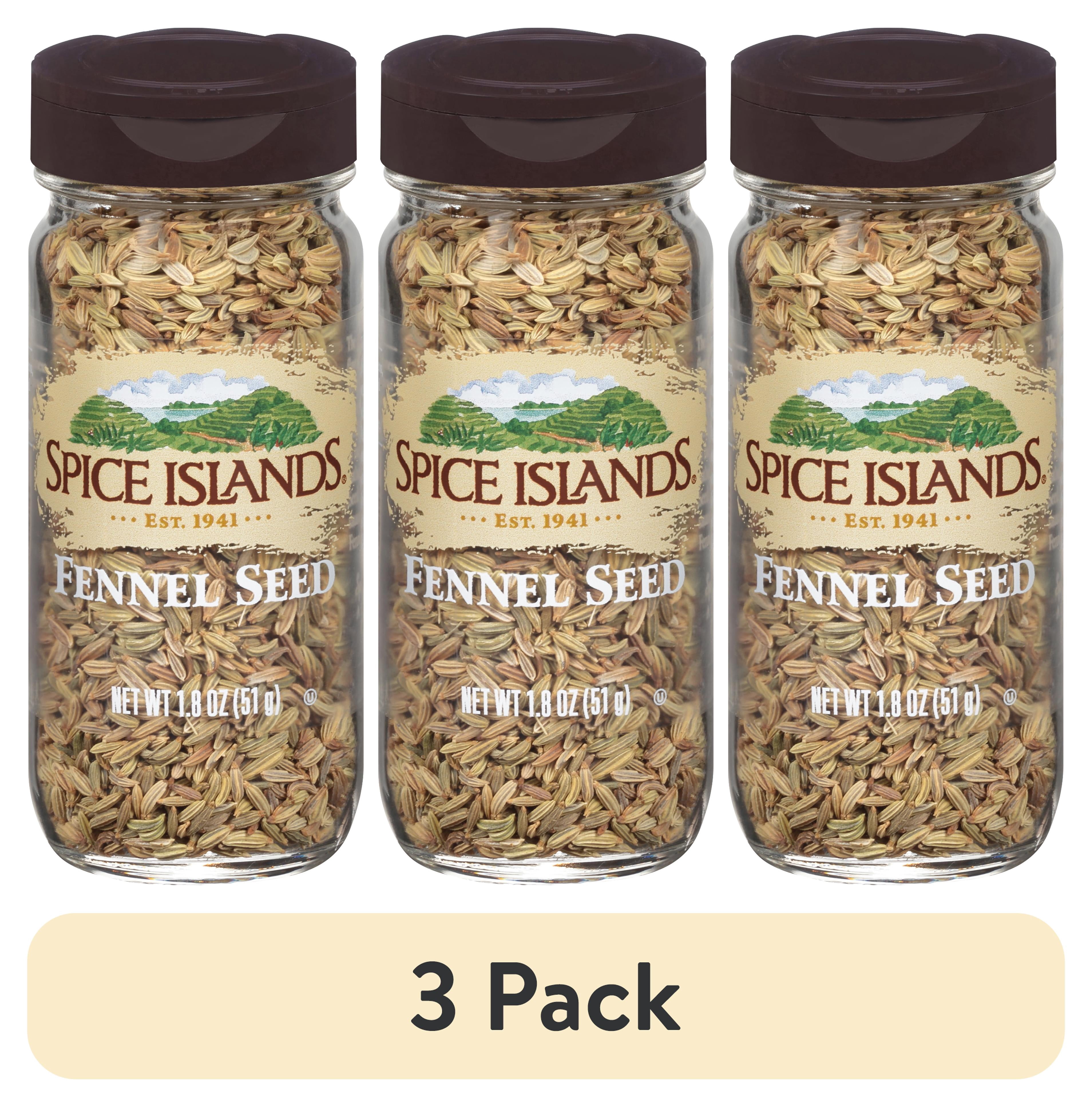 (3 pack) Spice Islands Fennel Seed, Kosher, 1.8 oz