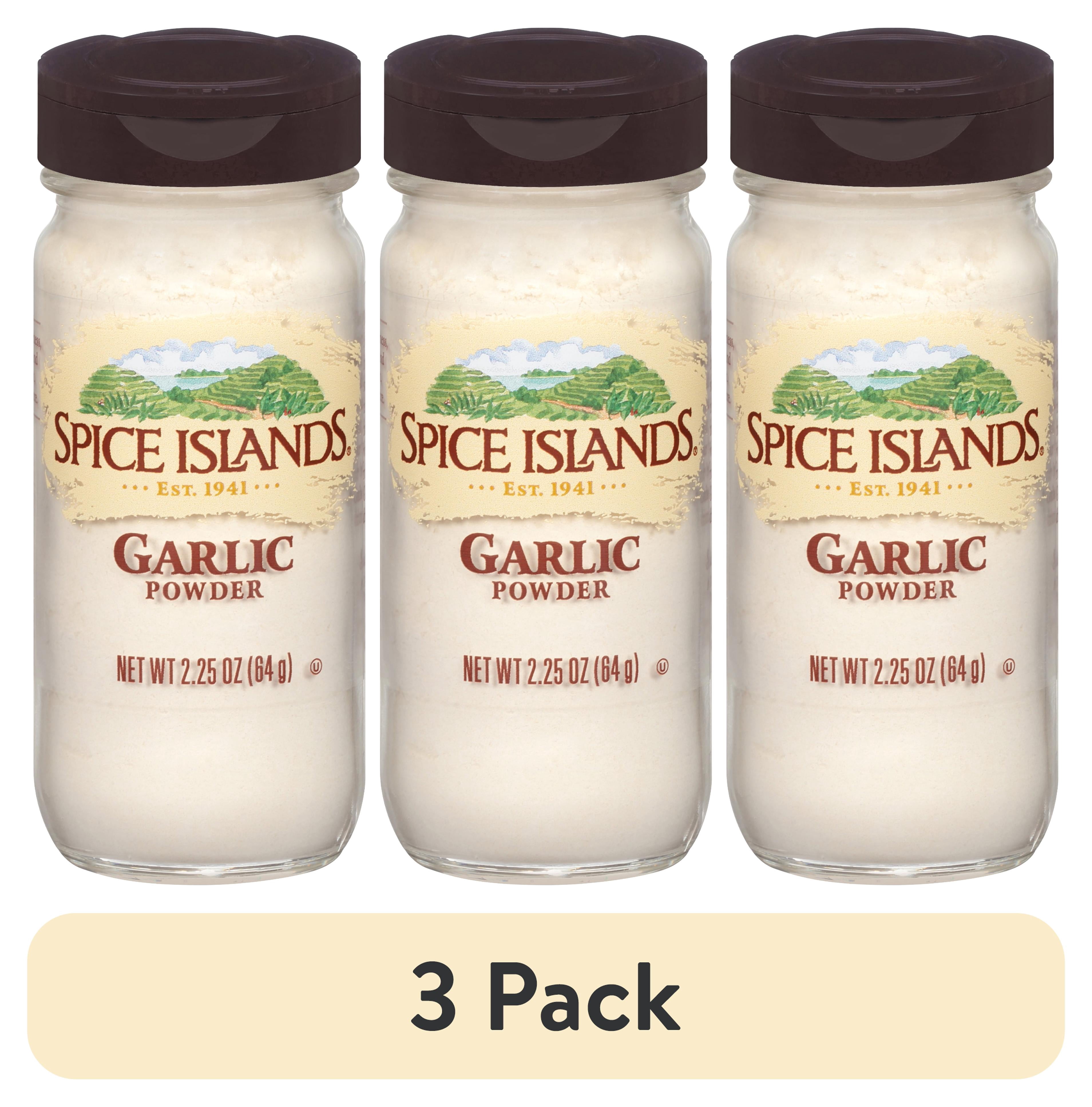 (3 pack) Spice Islands Garlic Powder, Kosher, 2.25 oz