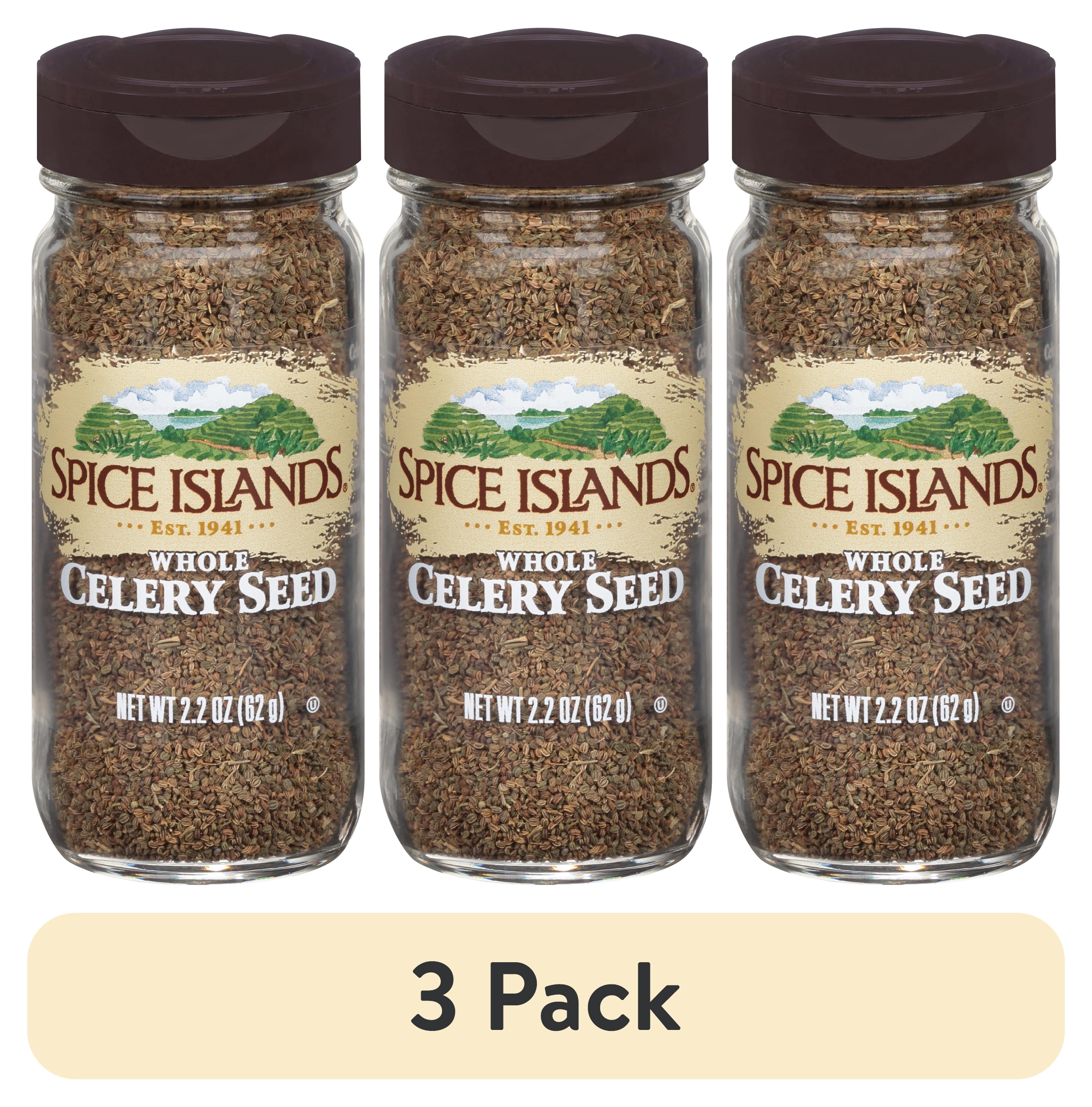 (3 pack) Spice Islands Whole Celery Seed, Kosher, 2.2 oz