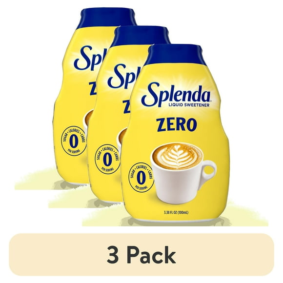 (3 pack) Splenda Zero Calorie Sweetener, Sugar Substitute Liquid Sweetener - 100ml
