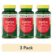 (3 pack) Spring Valley Rapid-Release CoQ10 Dietary Supplement, 400mg, 30 Softgels
