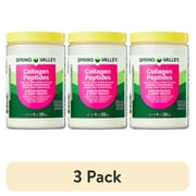 (3 pack) Spring Valley Collagen Peptides Type 1 & 3 Dietary Supplement Powder for Hair/Skin/Nails, 9 oz