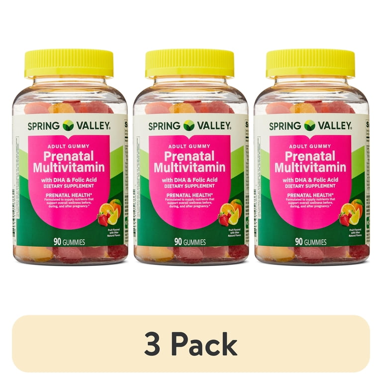 GrangelinaPREMIUM UV100SPF50+PA++++3本セット 3 pack) Spring Valley Prenatal Multivitamin Gummies with DHA and