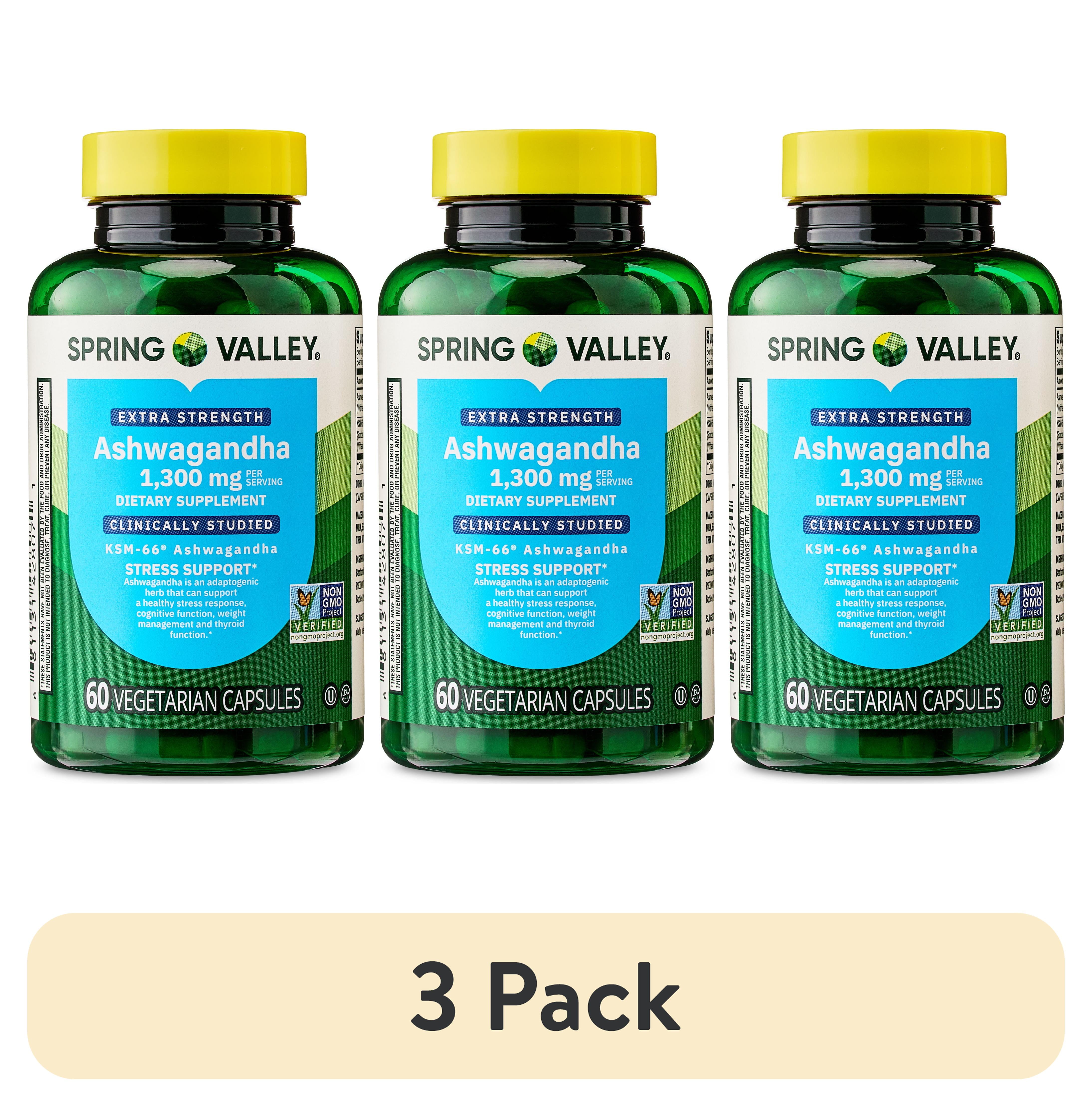ageha 31冊 3 pack) Spring Valley Extra Strength Ashwagandha Dietary