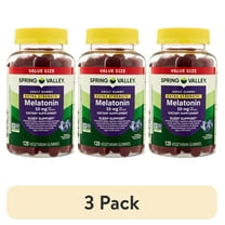 (3 pack) Spring Valley Extra Strength Melatonin for Sleep Support, Blueberry, 10mg, 120 Gummies