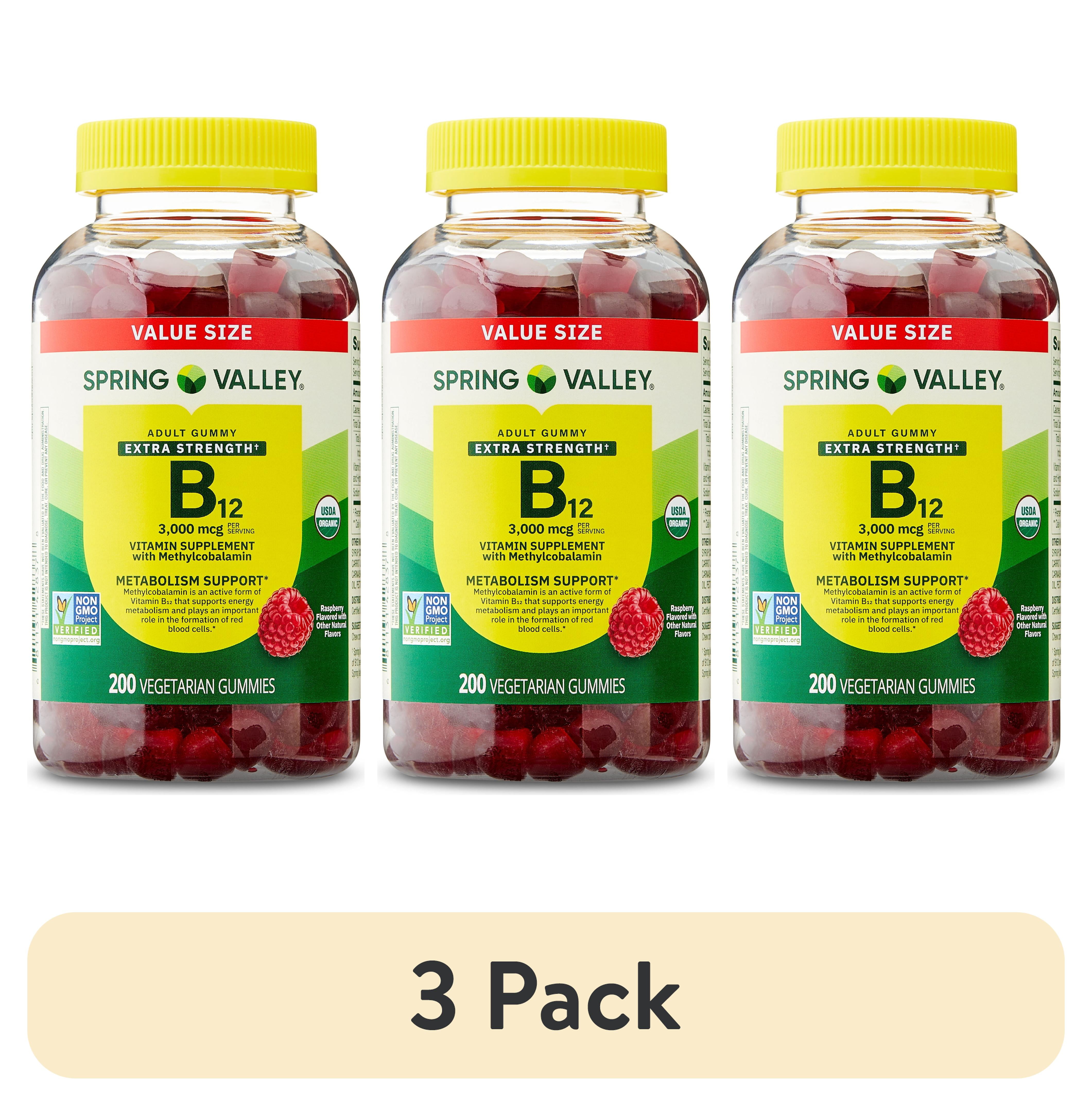 Spring Valley Extra Strength Vitamin B12, Cherry, 5000 mcg, 60