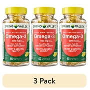 3 pack SV Daily Maintenance Omega-3 500mg from fish oil, 60 Softgels