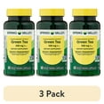 thumbnail image 1 of (3 pack) Spring Valley Standardized Extract Green Tea Dietary Supplement Vegetarian Capsules for Weight Management, 500 mg, 60 Count, 1 of 12