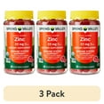 thumbnail image 1 of (3 pack) Spring Valley Immune System Support Zinc Supplement Gummies, Grapefruit, 22 mg, 60 Count, 1 of 11