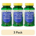 thumbnail interactive-video image 1 of (3 pack) Spring Valley L-Glutamine Tablets Dietary Supplements, 500 mg, 100 Count, 1 of 12
