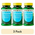 thumbnail image 1 of (3 pack) Spring Valley L-Theanine Dietary Supplement Capsules for Mood Support, 100 mg, 100 Count, 1 of 11