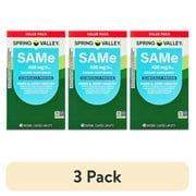 3 pack Spring Valley SAMe Dietary Supplement Value Pack, 400 mg, 40 Count