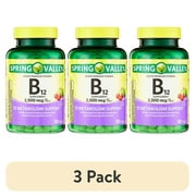 (3 pack) Spring Valley Vitamin B12 Supplement Quick-Dissolve Tablets, 2500 mcg, Cherry, 120 Count