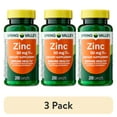 thumbnail interactive-video image 1 of (3 pack) Spring Valley Zinc Dietary Supplement Caplets for Immune Health, 50 mg, 200 Count, 1 of 13
