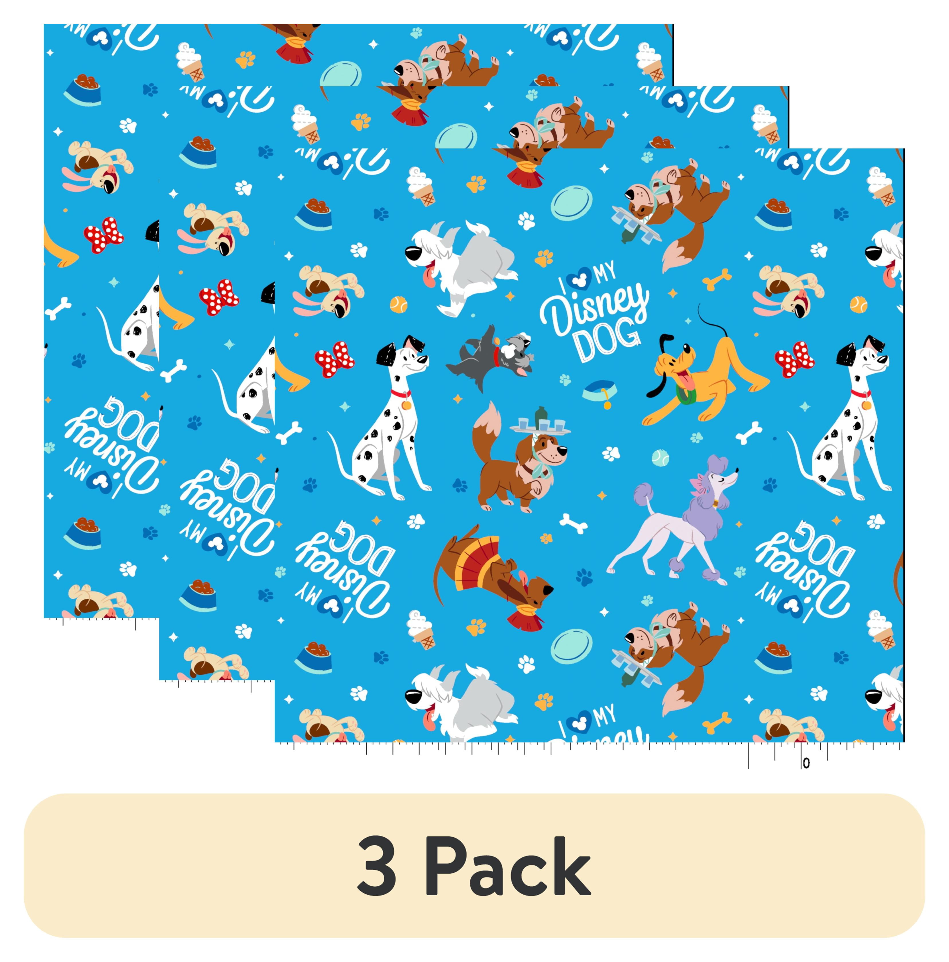 (3 pack) Springs Creative Disney I Love My Disney Dog Fat Quarter Fabric