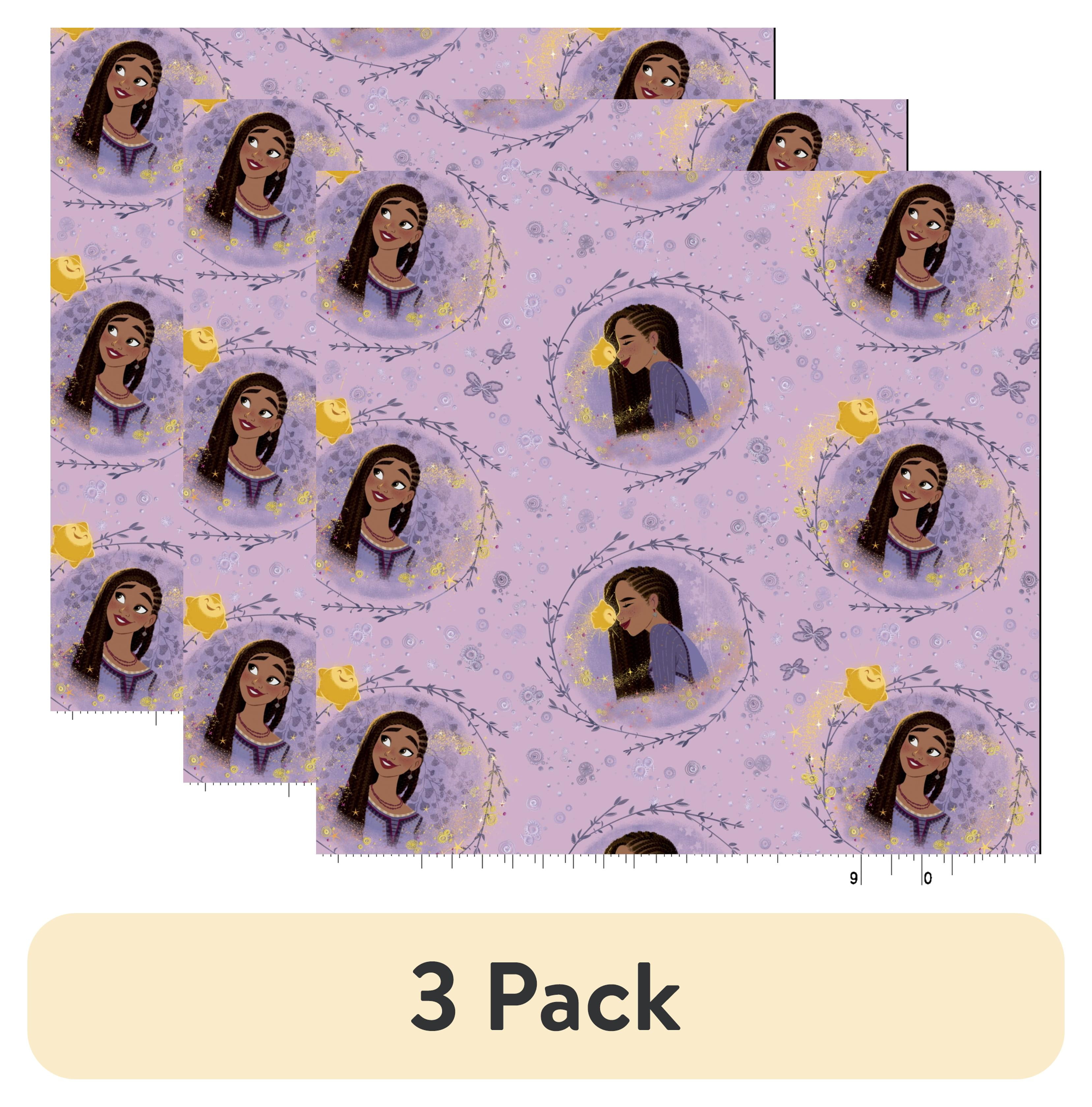 (3 pack) Springs Creative Disney Purple Wish Fat Quarter Fabric