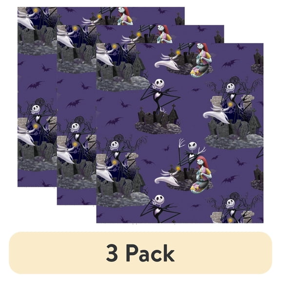 (3 pack) Springs Creative Disney The Nightmare Before Christmas Precut Fabric