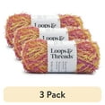 thumbnail image 1 of (3 pack) Squeaky Clean Prints Yarn by Loops & Threads - Yarn for Knitting - Crochet - Weaving - and Arts & Crafts - Candy - Polyester - 3 oz, 1 of 2