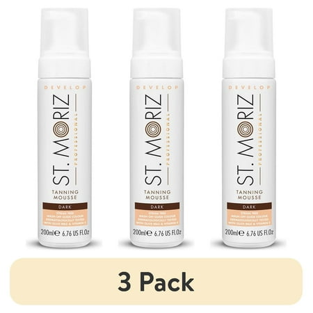 (3 pack) St. Moriz Professional Tanning Mousse Dark, 6.76 fl oz