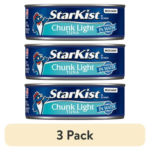 (3 pack) StarKist Chunk Light Tuna in Water 5 oz Can