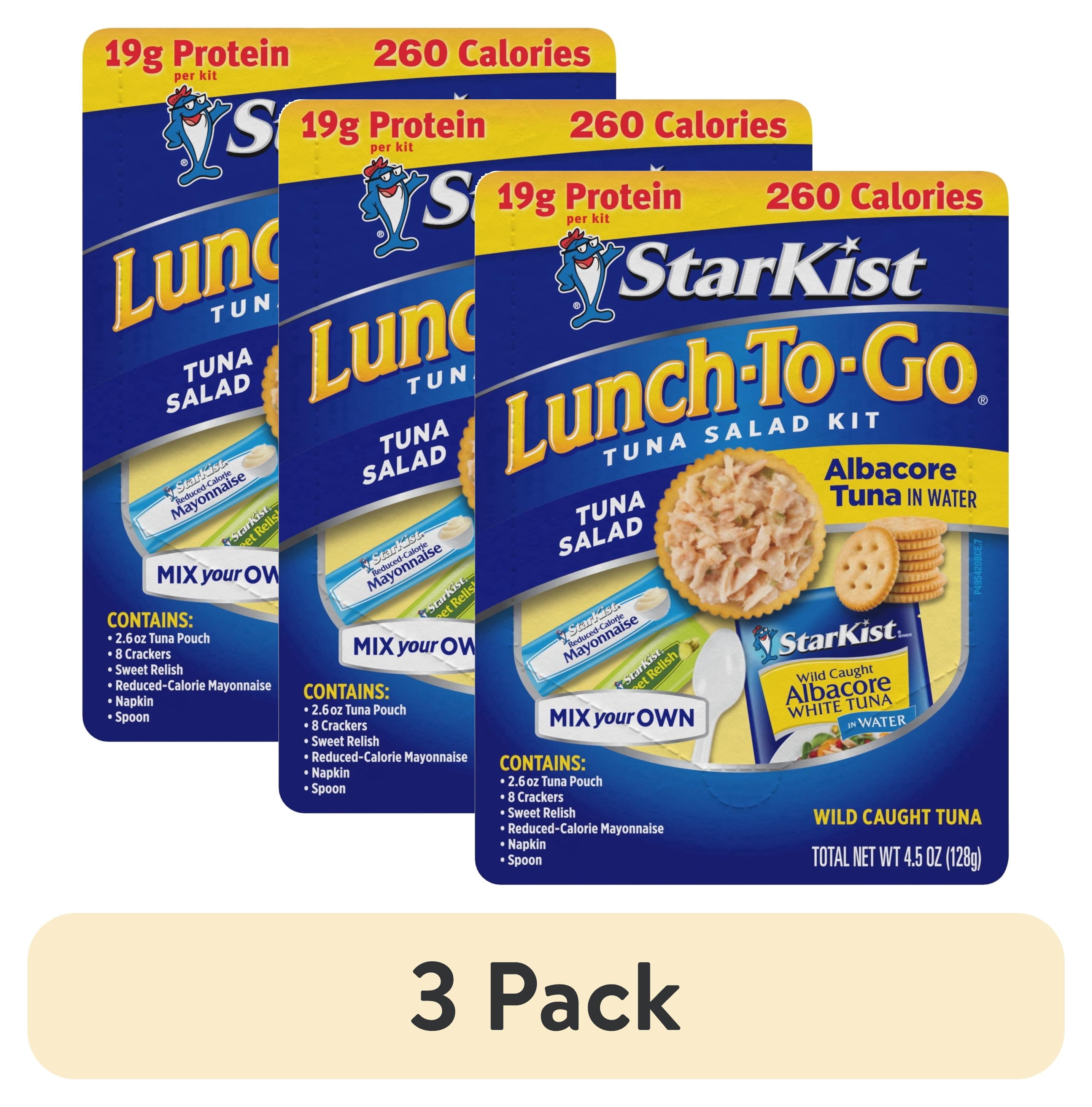 (3 pack) StarKist Lunch-To-Go Albacore Tuna in Water, 4.1 oz. Box