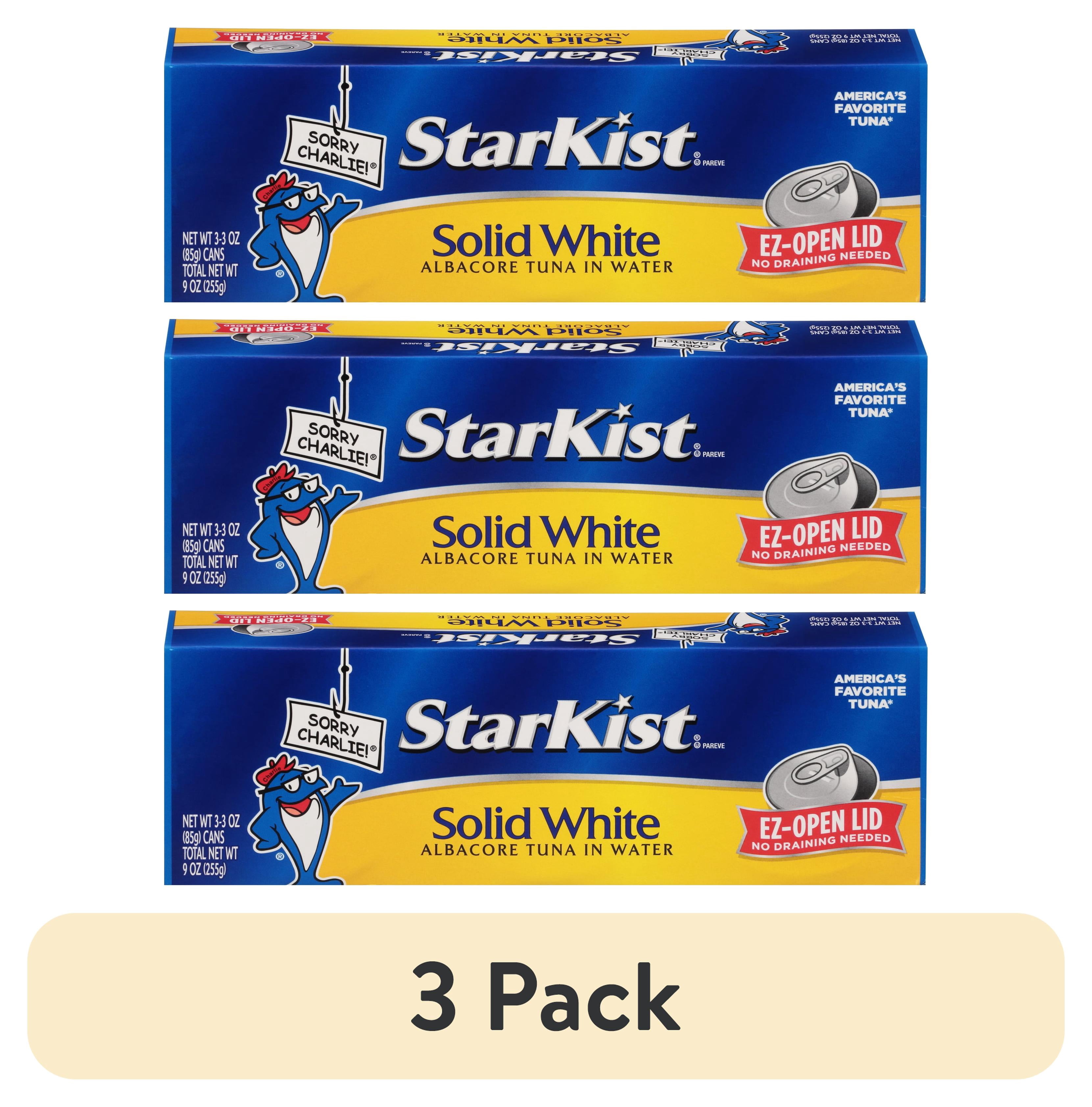 (3 pack) StarKist Solid White Albacore Tuna in Water, 3 oz, 3 Cans
