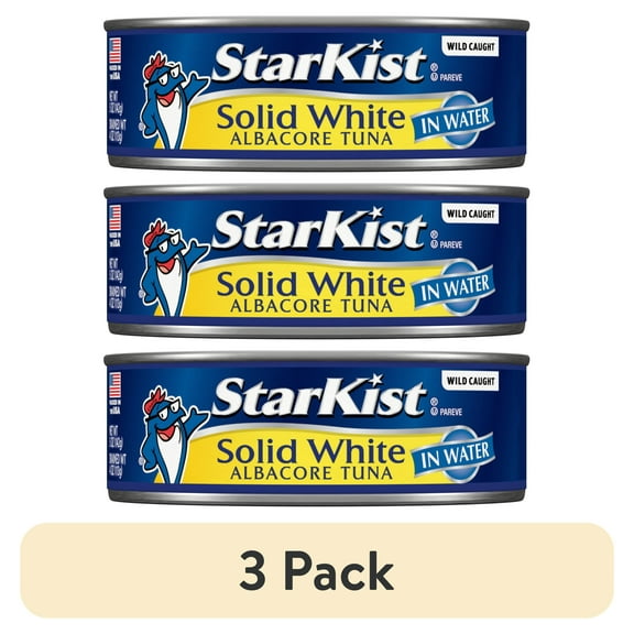 (3 pack) StarKist Solid White Albacore Tuna in Water, 5 Ounce Can