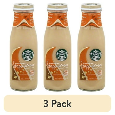 (3 pack) Starbucks Frappuccino Pumpkin Spice Latte Iced Coffee Drink Limited Edition, 13.7 fl oz Bottle