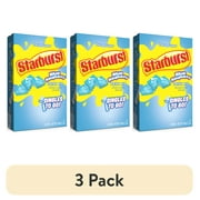 (3 pack) Starburst Zero Sugar Singles-to-Go Powdered Drink Mix, Blue Raspberry, 6 Count Packets