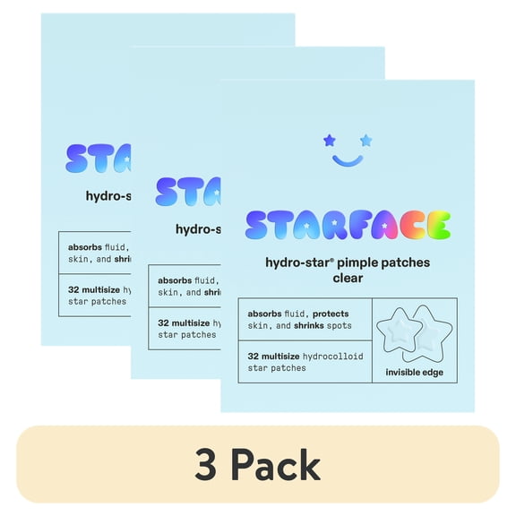 (3 pack) Starface Hydro-Star® Clear Pimple Patches - 32 Count