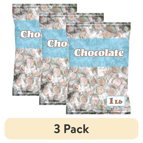 (3 pack) Starlight Peppermint Chocolate Candy, Individually Wrapped, 1 Pound Bag